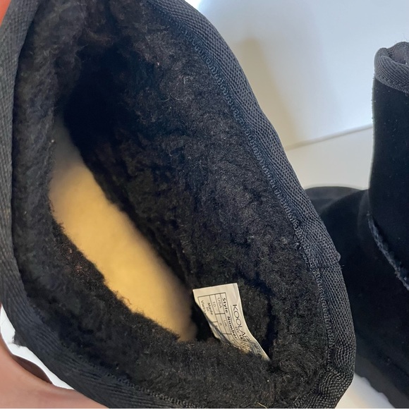 NWOT Koolaburra UGG Mini II Leopard print black suede fur ankle booties 10 - Picture 13 of 15